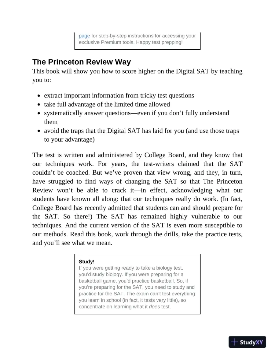 Princeton Review Digital SAT Premium Prep, 2024 : 4 Practice Tests + Online Flashcards + Review and Tools (2023), page 23