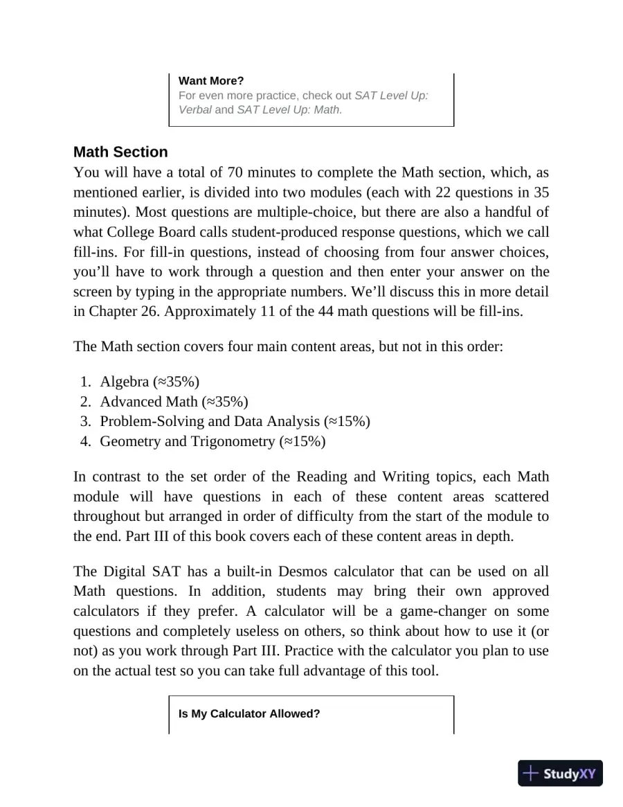 Princeton Review Digital SAT Premium Prep, 2024 : 4 Practice Tests + Online Flashcards + Review and Tools (2023), page 28