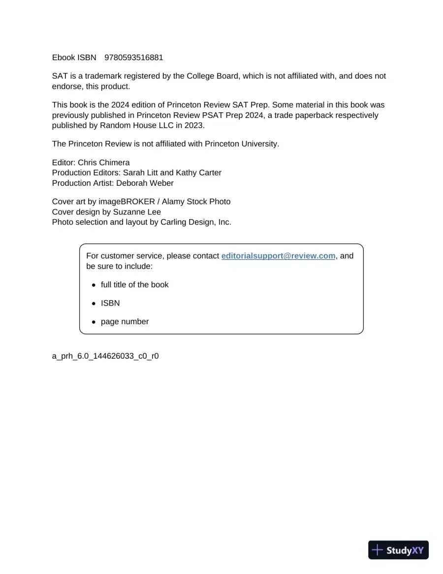 Princeton Review Digital SAT Premium Prep, 2024 : 4 Practice Tests + Online Flashcards + Review and Tools (2023), page 5