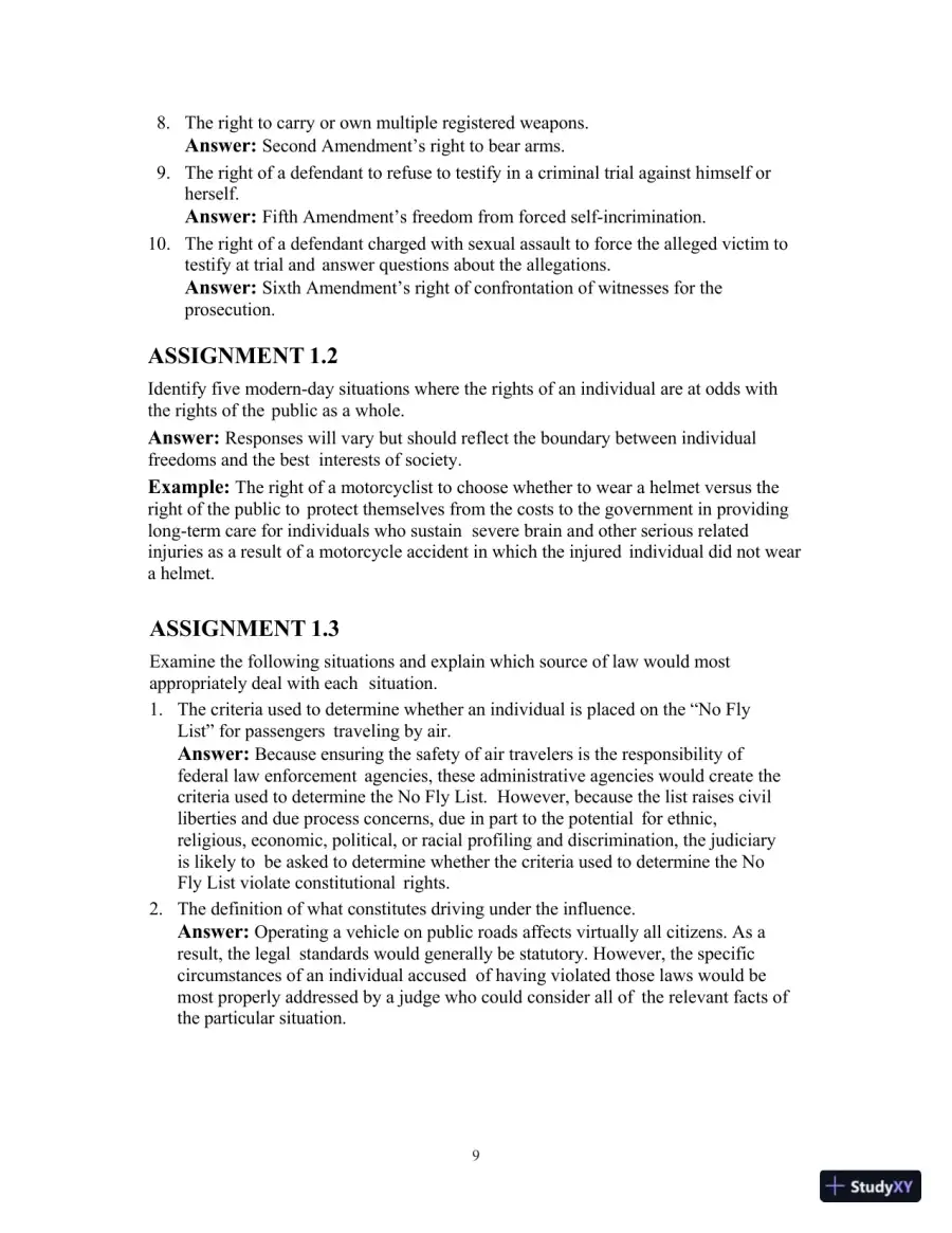 Lecture Notes for Introduction to Law, 7th Edition, page 10