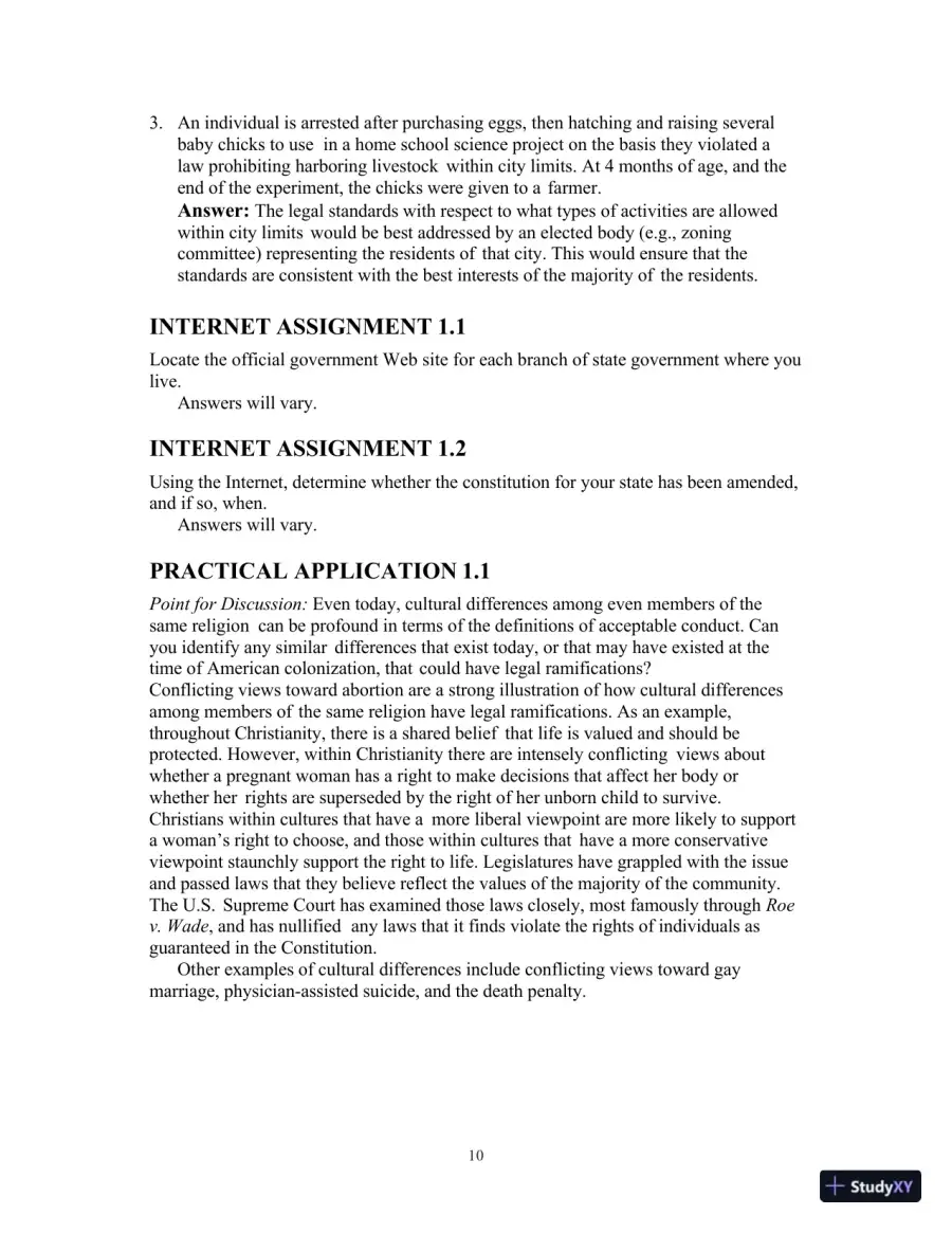 Lecture Notes for Introduction to Law, 7th Edition, page 11