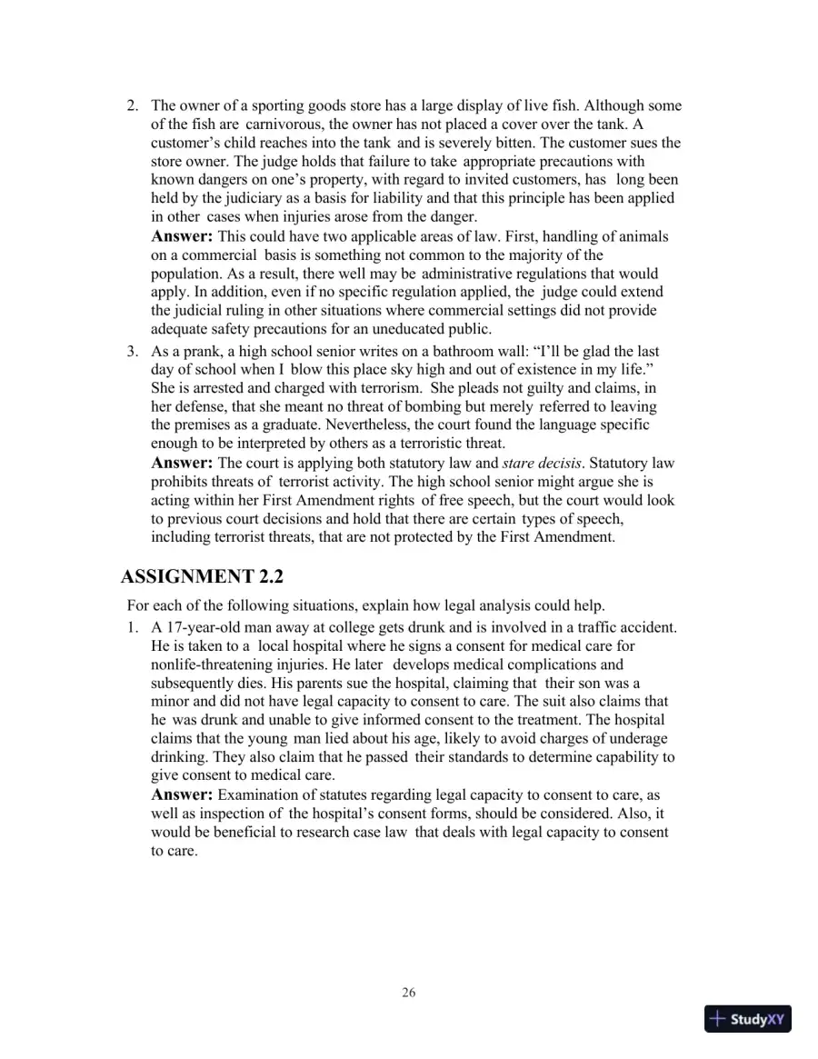 Lecture Notes for Introduction to Law, 7th Edition, page 27