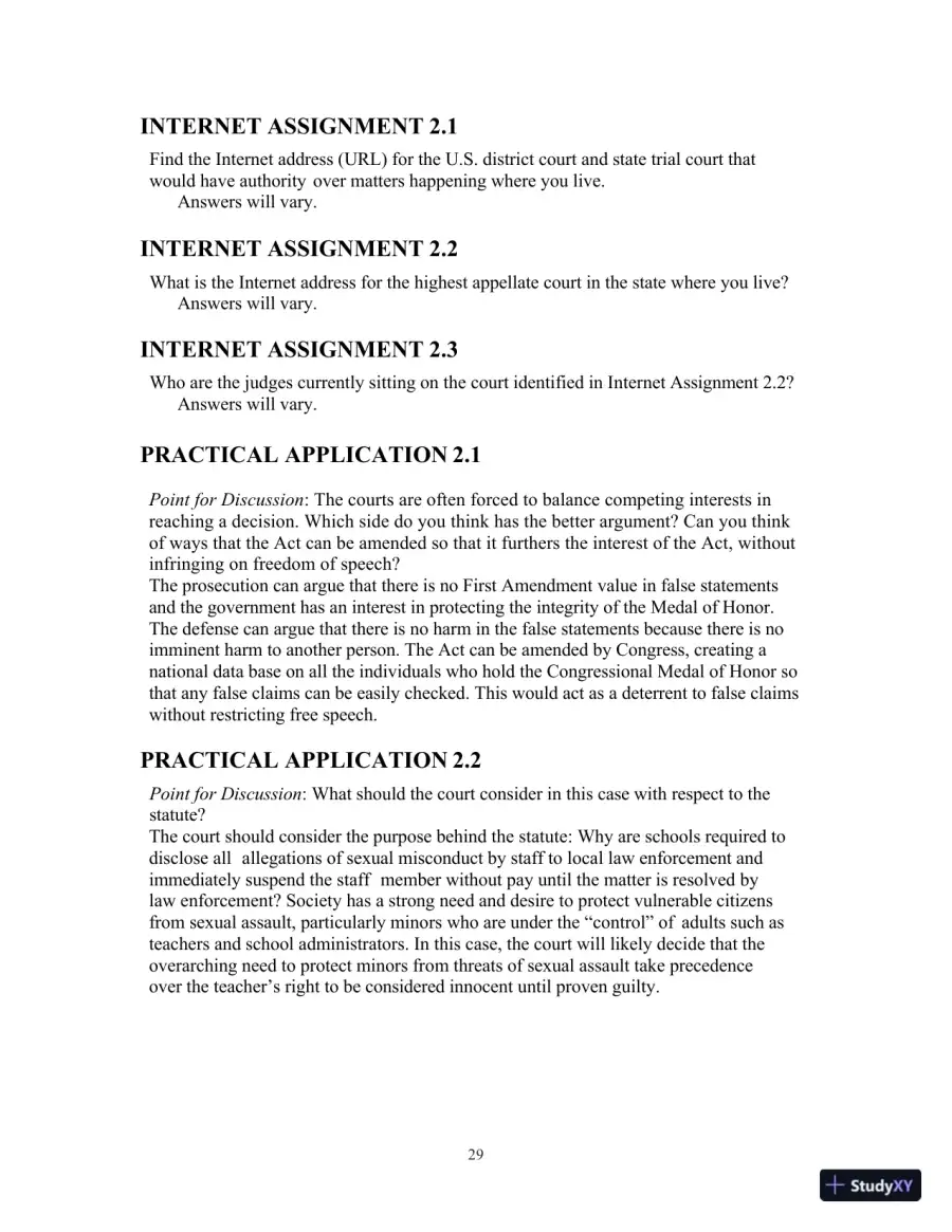 Lecture Notes for Introduction to Law, 7th Edition, page 30