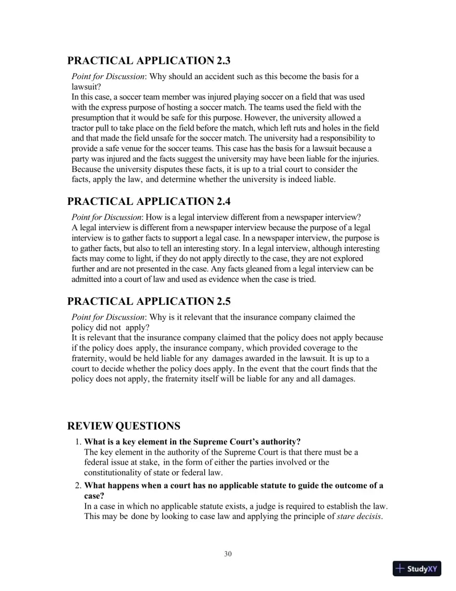 Lecture Notes for Introduction to Law, 7th Edition, page 31