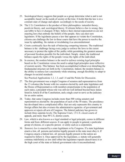 Lecture Notes for Introduction to Law, 7th Edition - Page 6 preview image