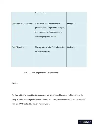 BSA 400 Riordan: Development of an ERP System Final Report - Page 13 preview image
