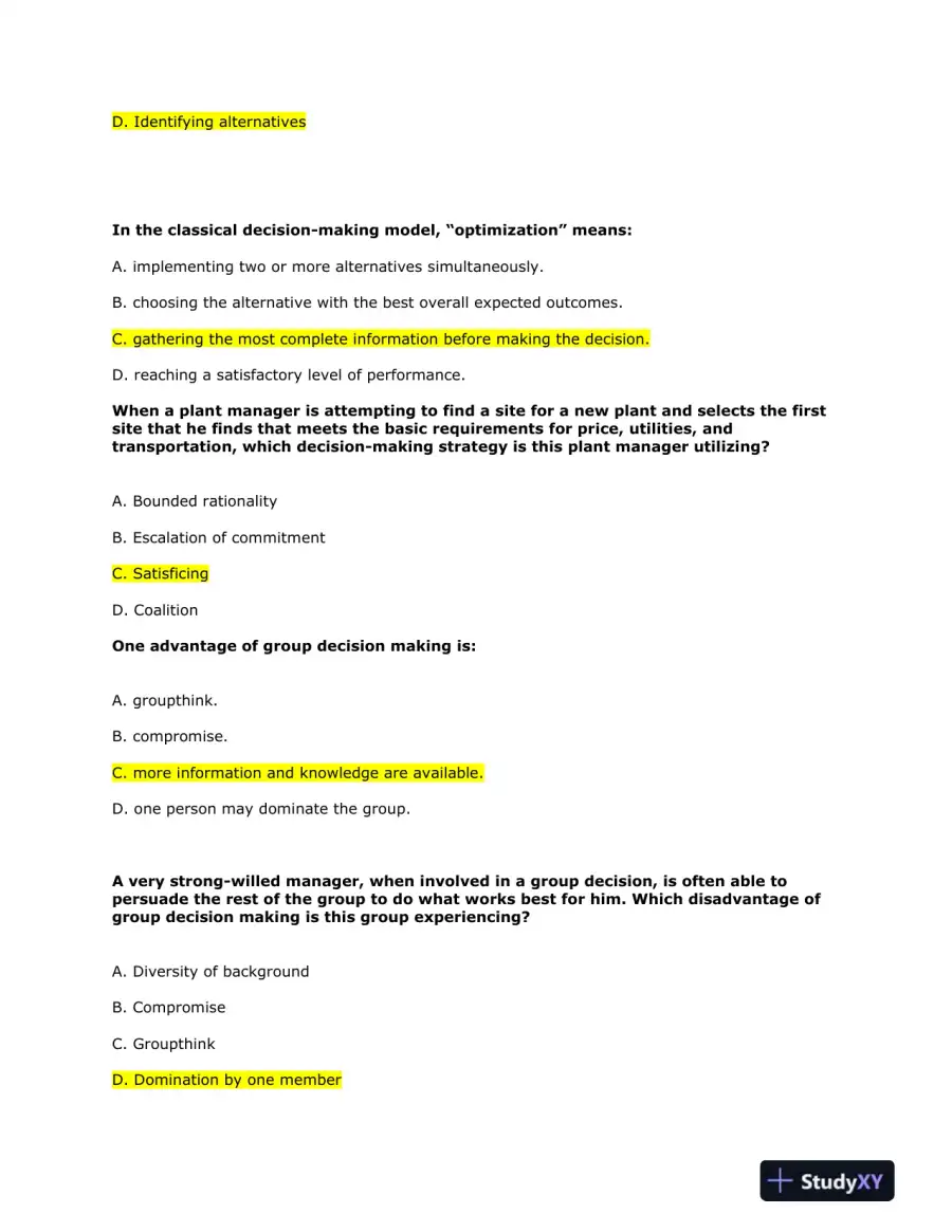 Strategic Management and Organizational Change: Key Concepts and Decision-Making Processes, page 5