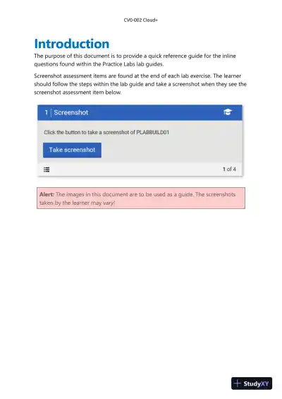 Lecture Notes for CompTIA Cloud+ Guide to Cloud Computing: Networking, 1st Edition - Page 4 preview image