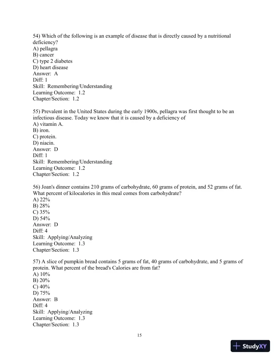 Test Bank For Nutrition: An Applied Approach, 5th Edition, page 16