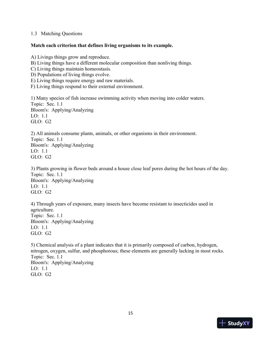 Human Biology: Concepts And Current Issues, 8th Edition Test Bank, page 16