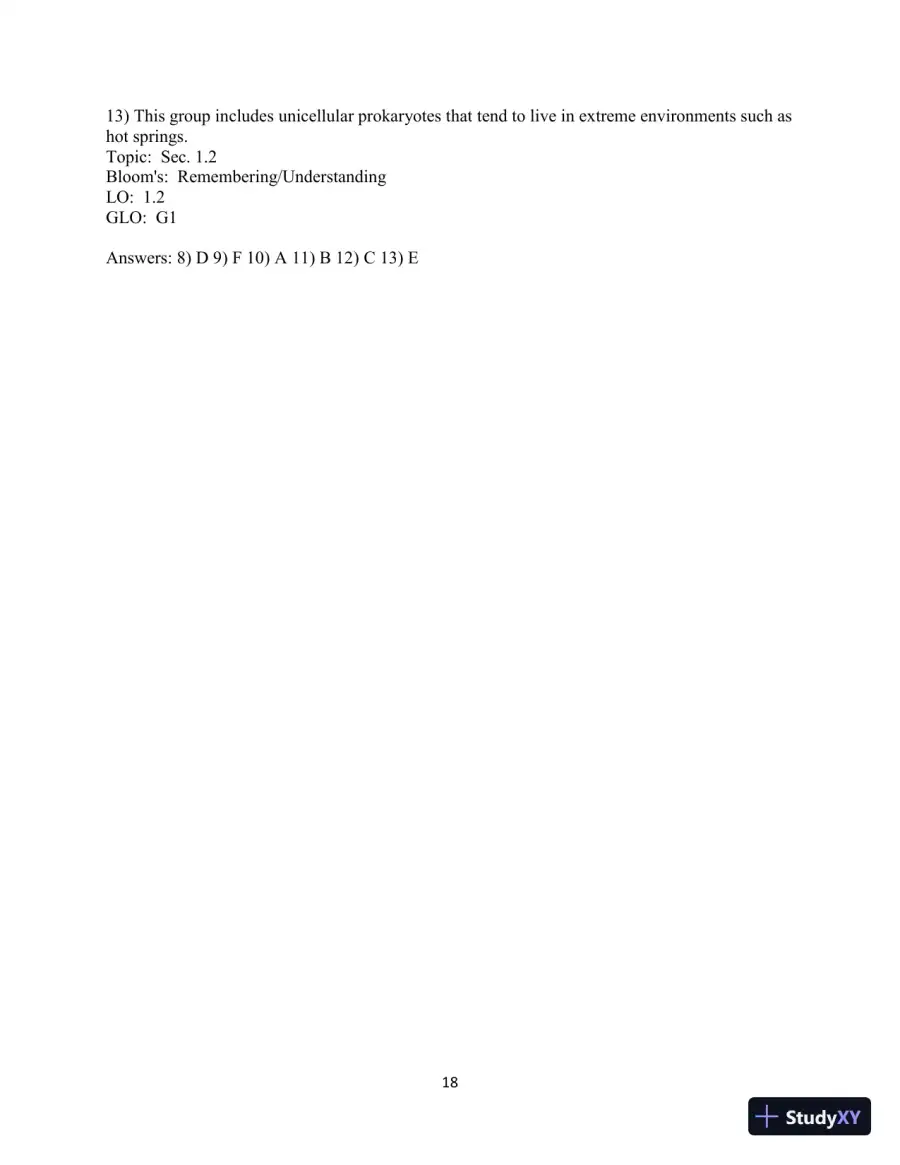 Human Biology: Concepts And Current Issues, 8th Edition Test Bank, page 19