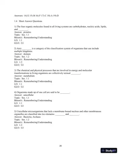 Human Biology: Concepts And Current Issues, 8th Edition Test Bank - Page 21 preview image