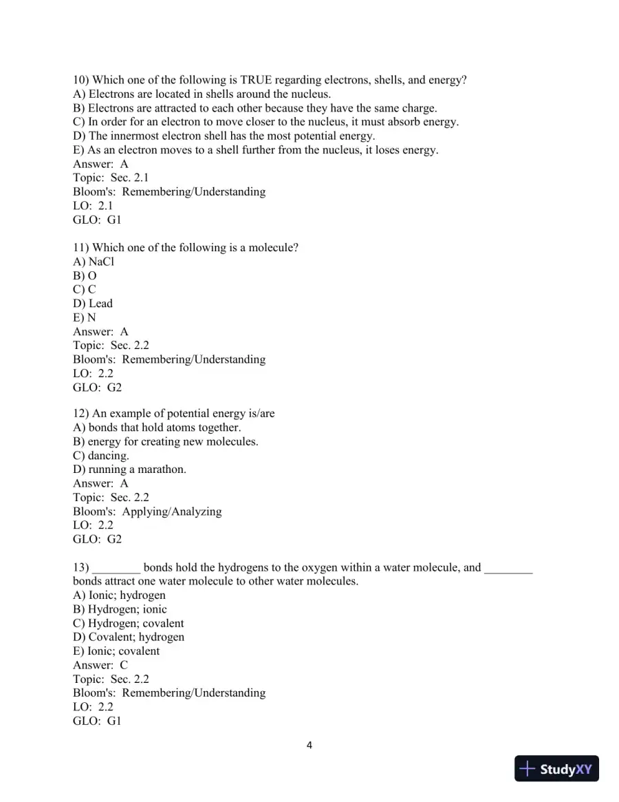 Human Biology: Concepts And Current Issues, 8th Edition Test Bank, page 29