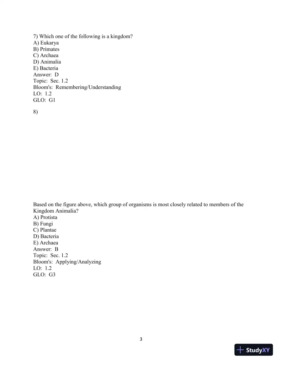 Human Biology: Concepts And Current Issues, 8th Edition Test Bank, page 4