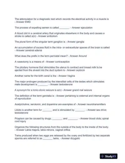 Medicine Final Exam With Answers (484 Solved Questions) - Page 3 preview image