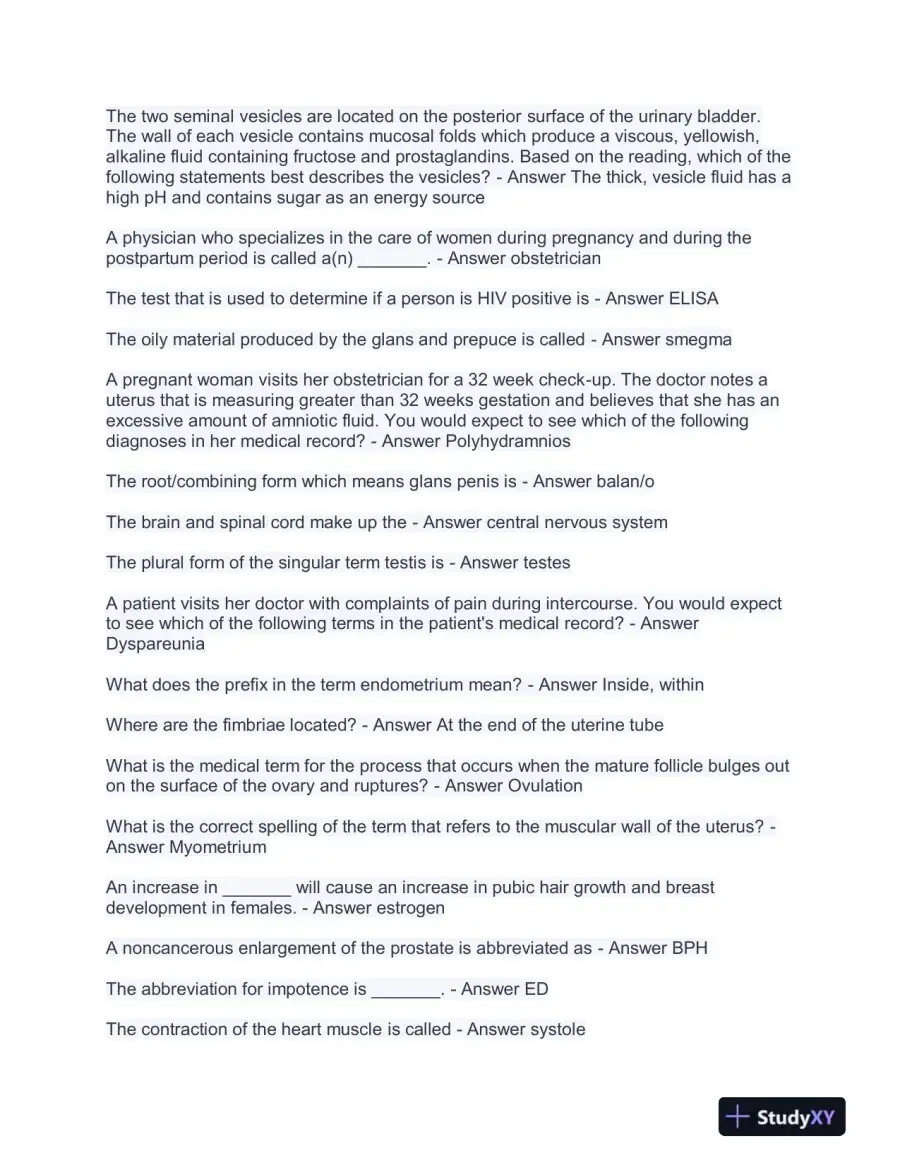 Medicine Final Exam With Answers (484 Solved Questions), page 4