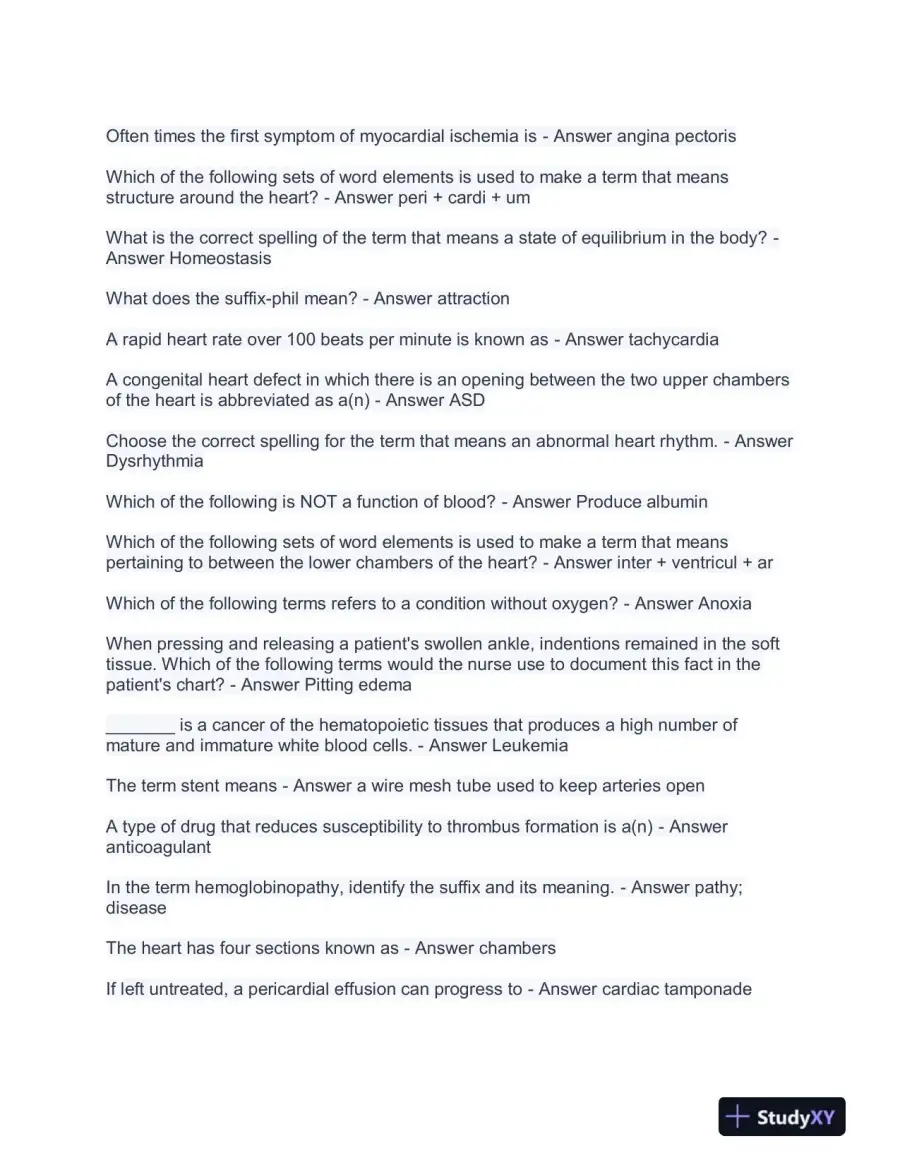 Medicine Final Exam With Answers (484 Solved Questions), page 7
