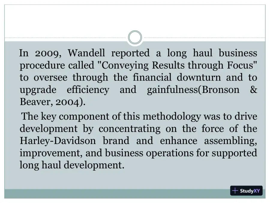 Strategy Of Harley-Davidson, page 5