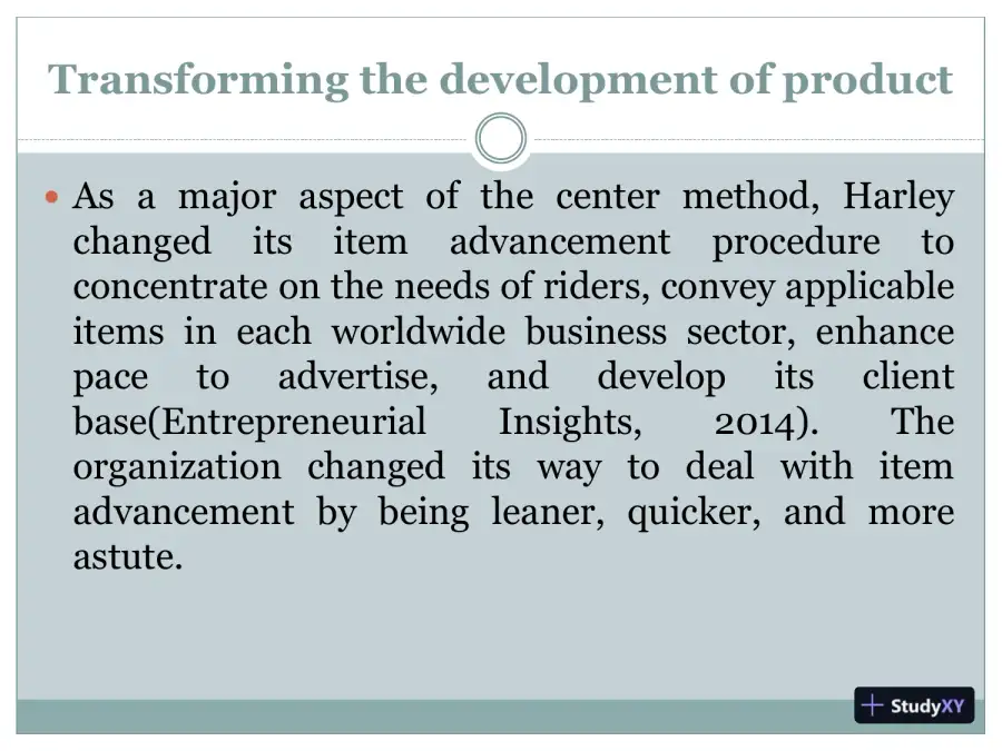 Strategy Of Harley-Davidson, page 7