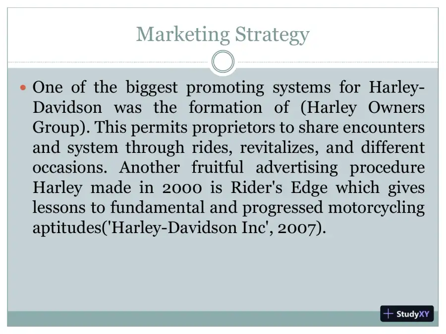 Strategy Of Harley-Davidson, page 8