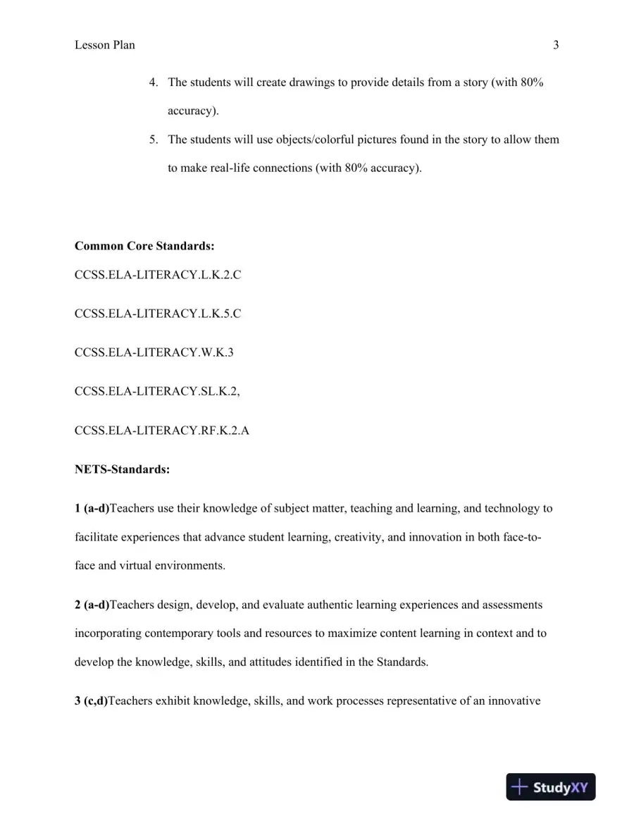 Integrating Technology and Pedagogy: A TPACK-Based Lesson Plan for Early Literacy Development, page 4