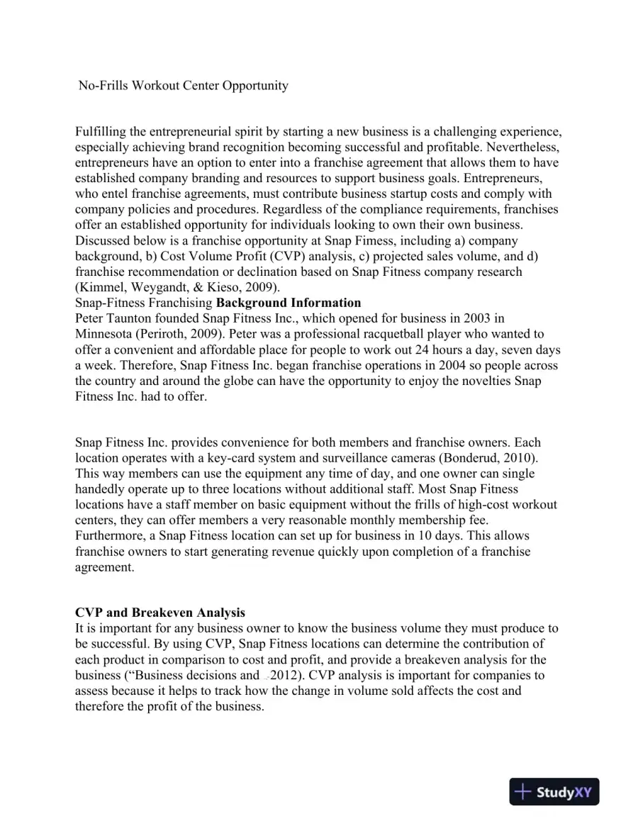 ACC/561 NO-FRILLS WORKOUT CENTER OPPORTUNITY, page 3