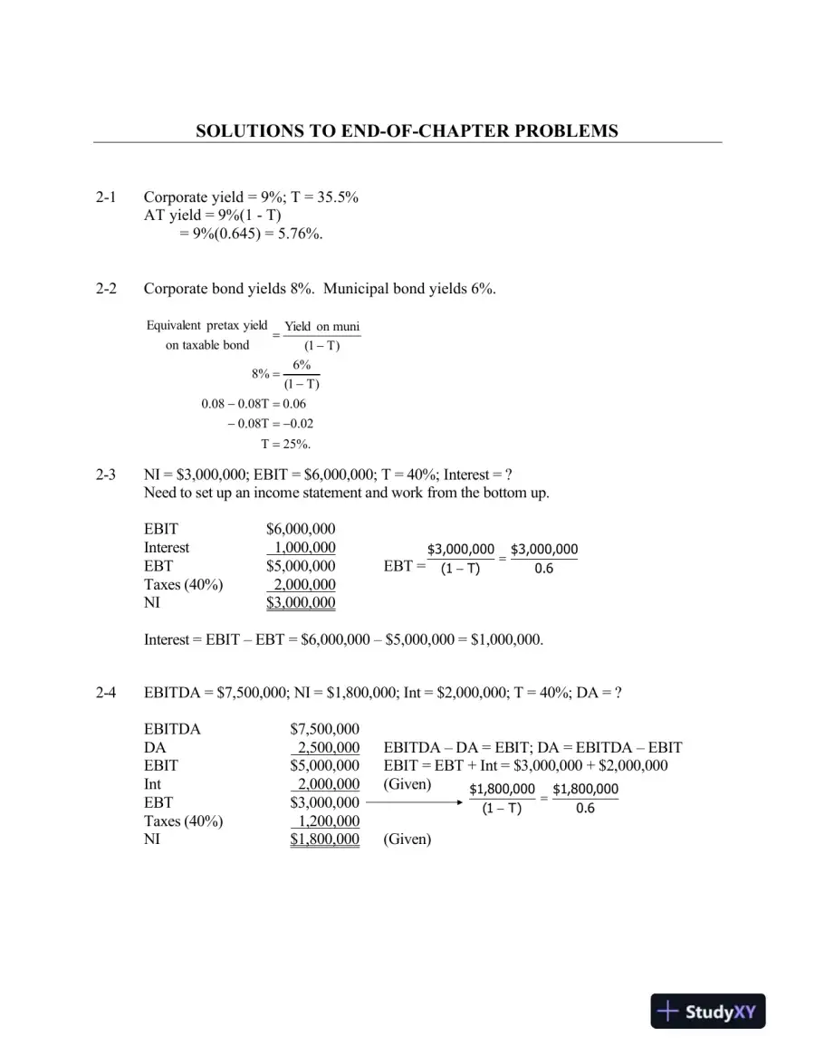 Financial Management : Theory and Practice, An Asia Edition 1st Edition Solution Manual, page 9