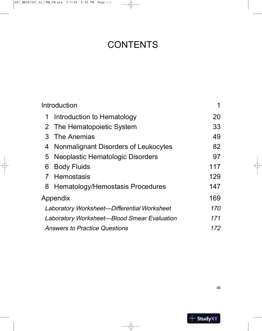 Solution Manual for Clinical Laboratory Hematology, 2nd Edition, page 3