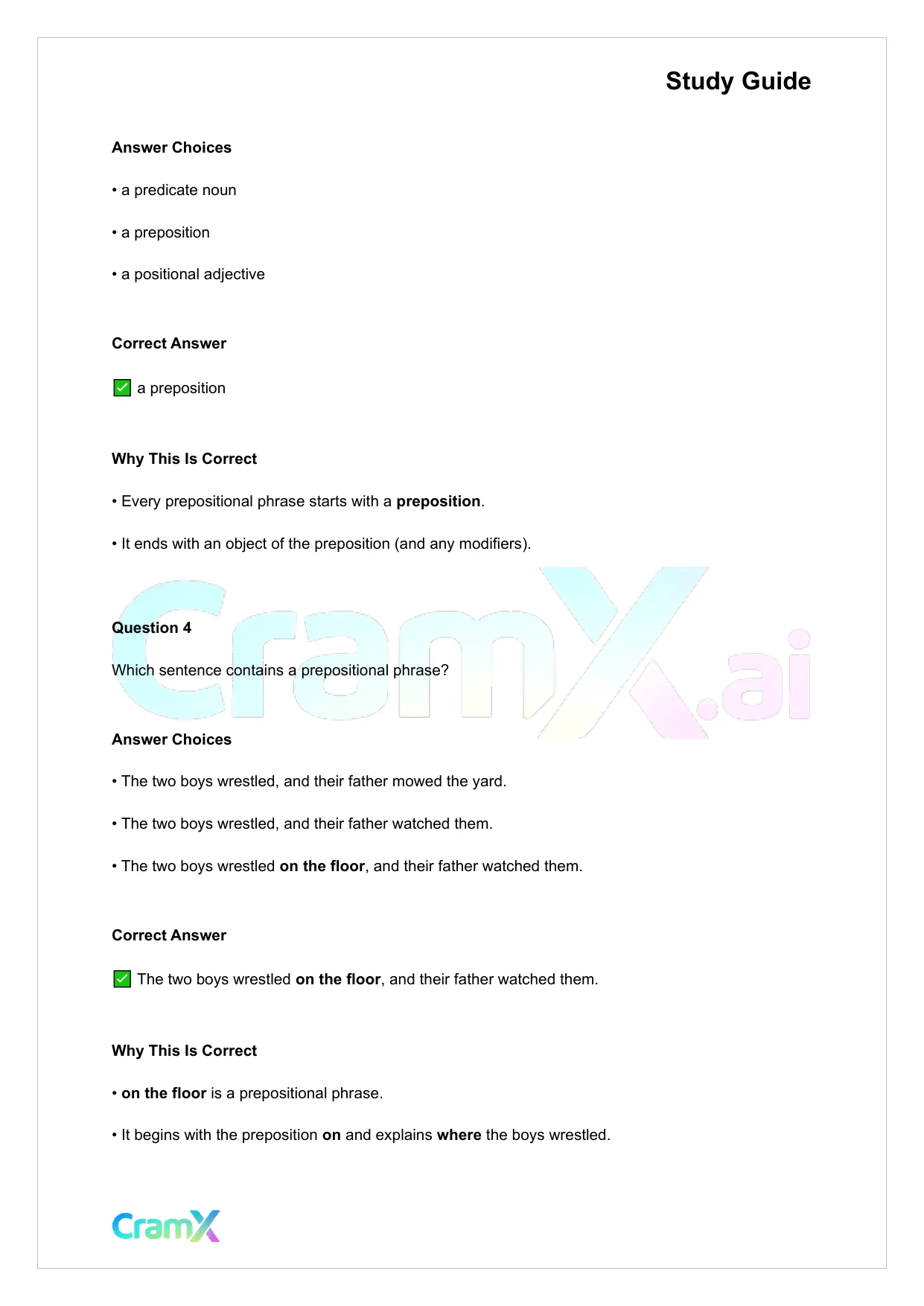 Grammar - Phrases, Clauses, and Sentences - Page 4 preview image