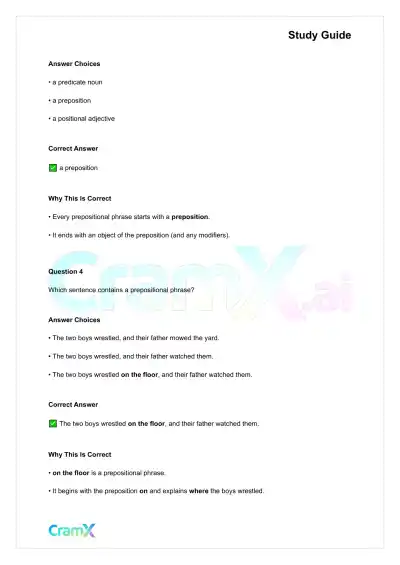 Grammar - Phrases, Clauses, and Sentences - Page 4 preview image