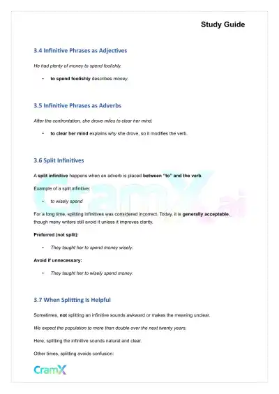 Grammar - Phrases, Clauses, and Sentences - Page 8 preview image