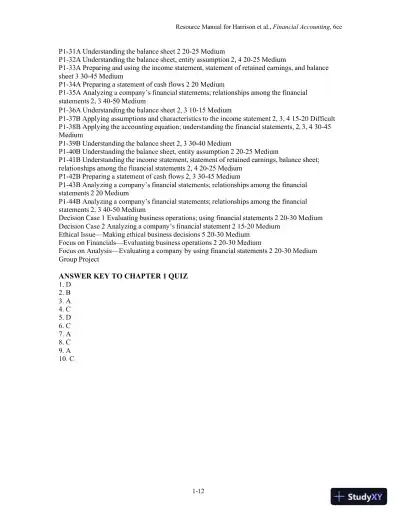 Financial Accounting, Sixth Canadian Edition Solution Manual - Page 14 preview image