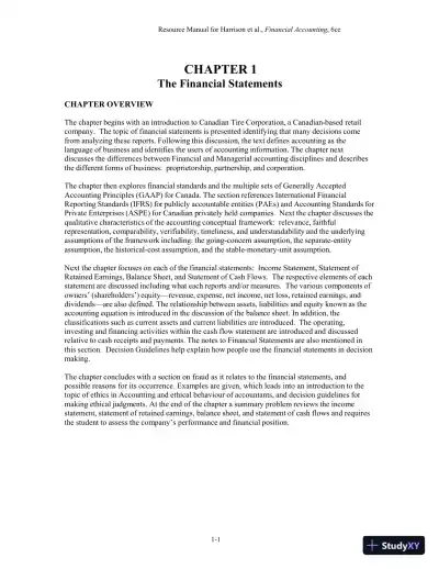 Financial Accounting, Sixth Canadian Edition Solution Manual - Page 3 preview image