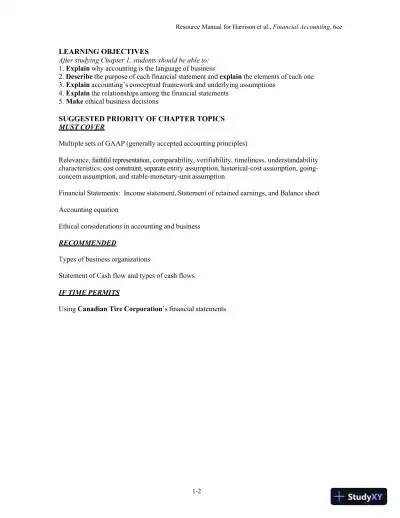 Financial Accounting, Sixth Canadian Edition Solution Manual - Page 4 preview image