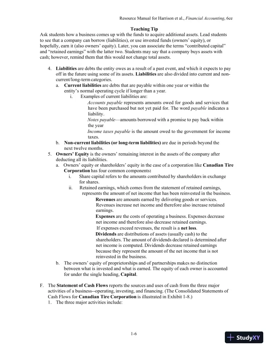 Financial Accounting, Sixth Canadian Edition Solution Manual, page 8