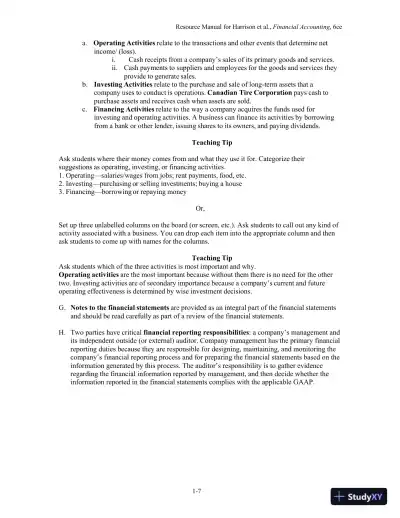 Financial Accounting, Sixth Canadian Edition Solution Manual - Page 9 preview image