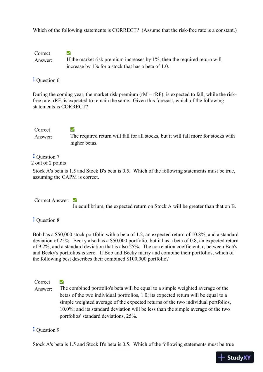 Finance 534 Week 5 Quiz 4, page 3