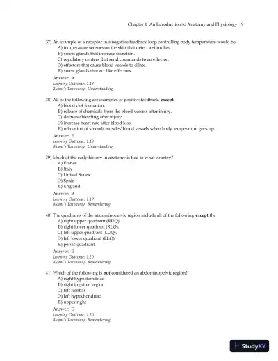 Visual Anatomy and Physiology 3rd Edition Test Bank - Page 12 preview image