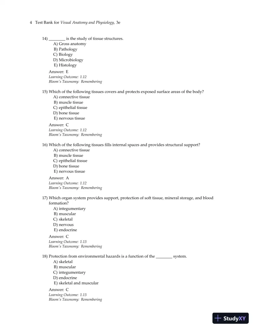 Visual Anatomy and Physiology 3rd Edition Test Bank, page 7