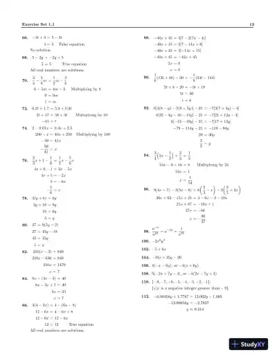 Solution Manual For Intermediate Algebra, 13th Edition - Page 16 preview image