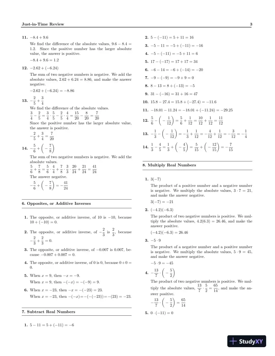 Solution Manual For Intermediate Algebra, 13th Edition, page 6
