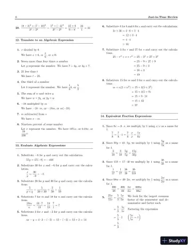 Solution Manual For Intermediate Algebra, 13th Edition - Page 9 preview image