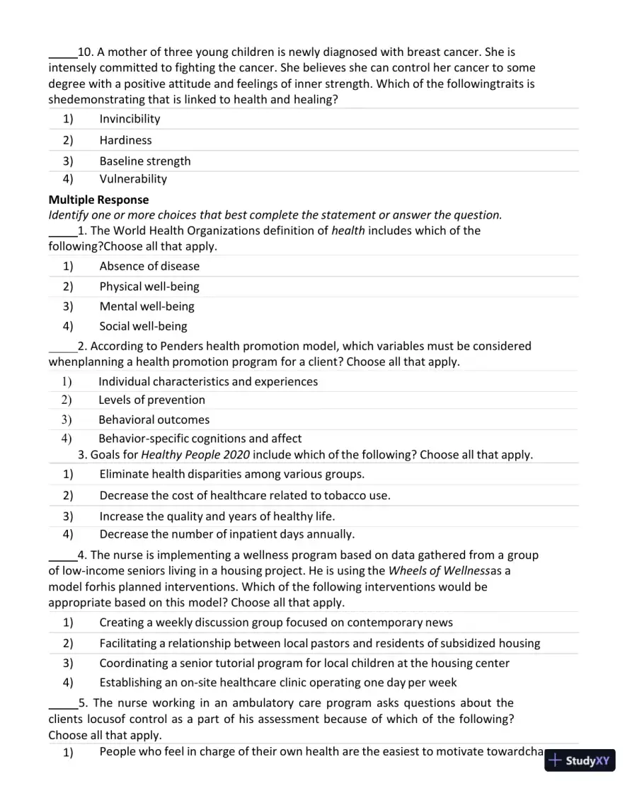 Test Bank for Current Medical Diagnosis and Treatment 2023 (Ie), 62nd Edition (Chapters 27), page 17