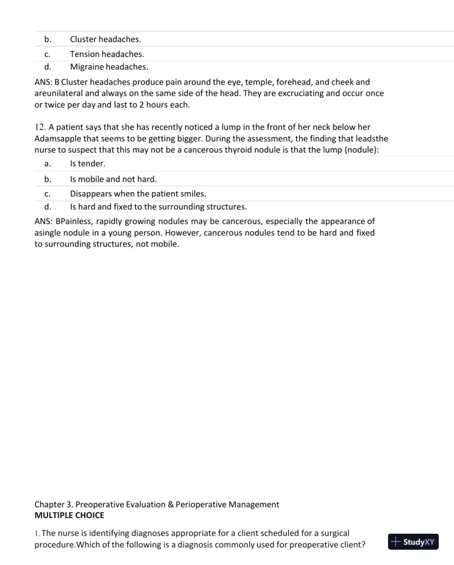 Test Bank for Current Medical Diagnosis and Treatment 2023 (Ie), 62nd Edition (Chapters 27), page 27