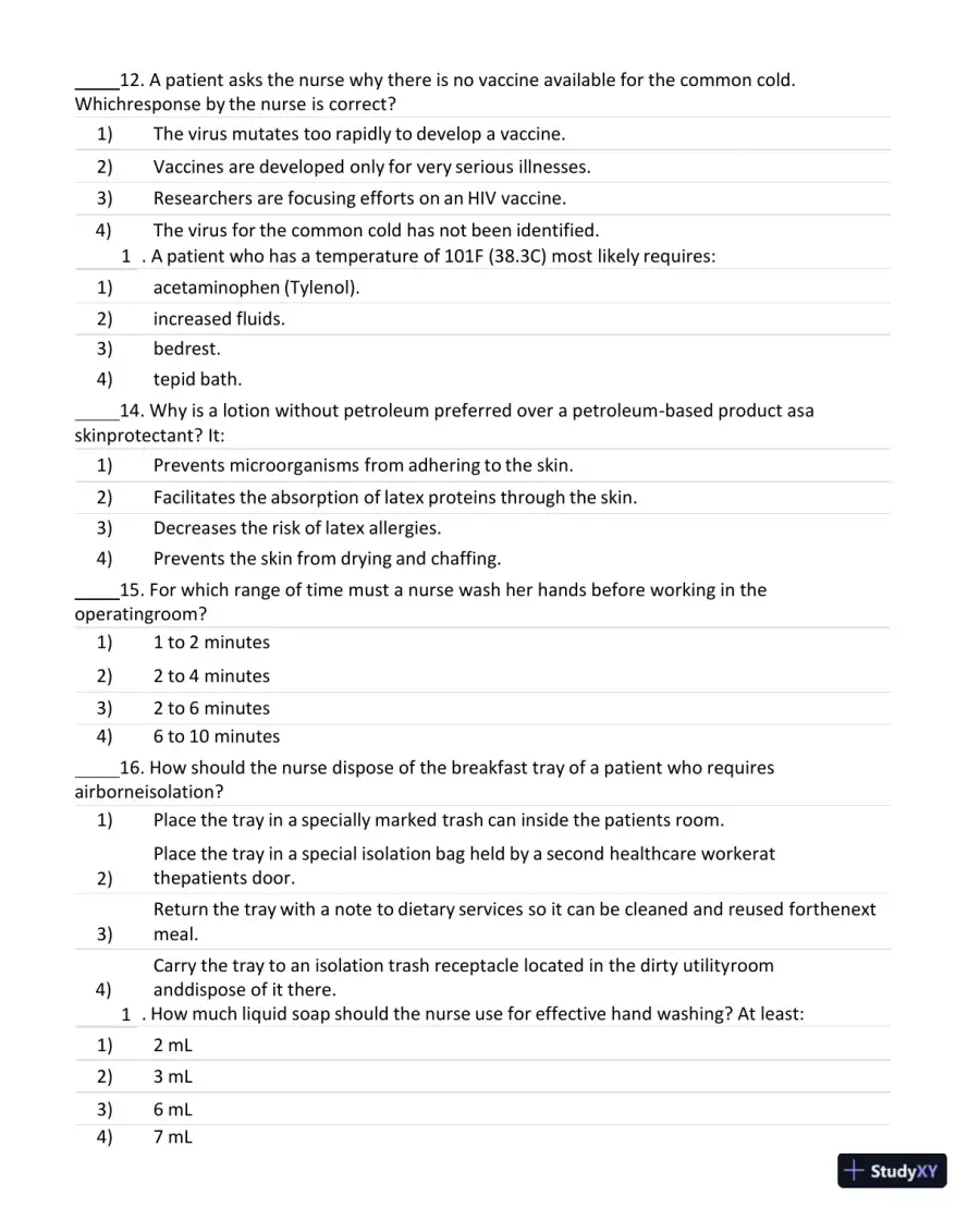 Test Bank for Current Medical Diagnosis and Treatment 2023 (Ie), 62nd Edition (Chapters 27), page 4