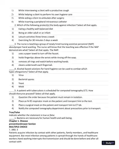 Test Bank for Current Medical Diagnosis and Treatment 2023 (Ie), 62nd Edition (Chapters 27) - Page 6 preview image