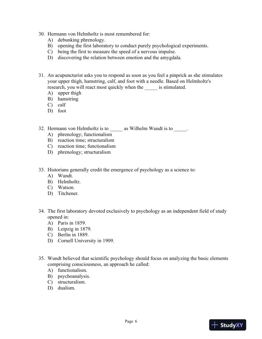 Psychology Third Edition Test Bank, page 13