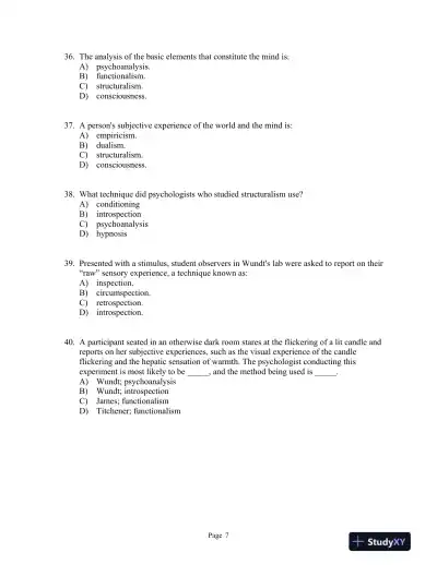 Psychology Third Edition Test Bank - Page 14 preview image