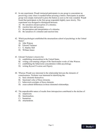 Psychology Third Edition Test Bank - Page 15 preview image