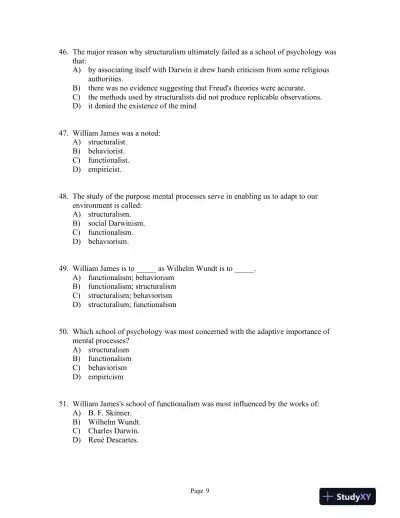 Psychology Third Edition Test Bank - Page 16 preview image